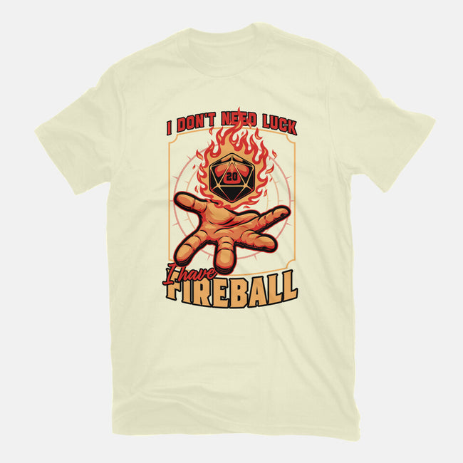 RPG Dice Luck Fireball-Mens-Basic-Tee-Studio Mootant
