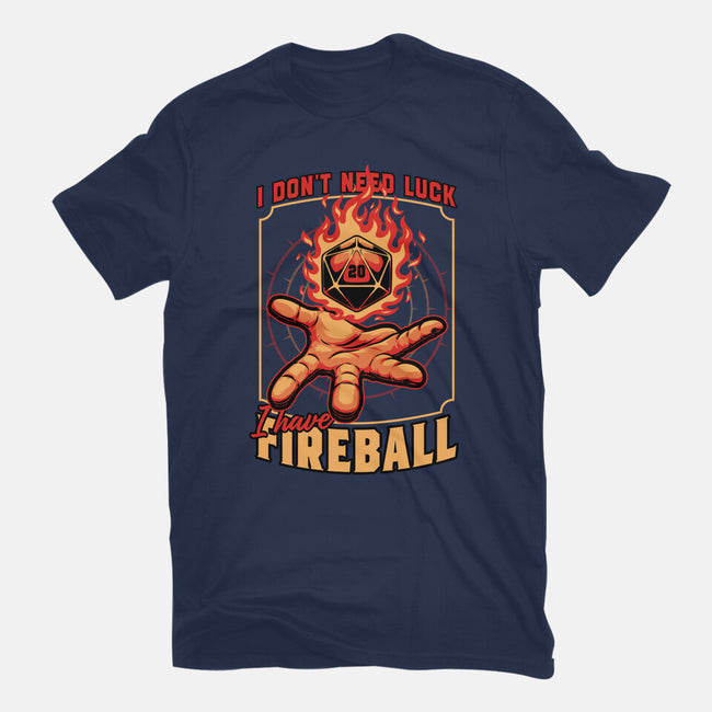 RPG Dice Luck Fireball-Mens-Heavyweight-Tee-Studio Mootant