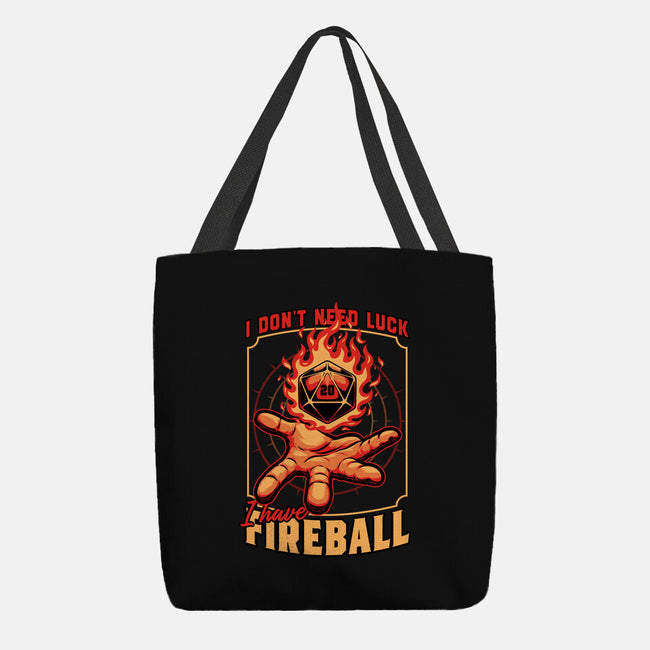 RPG Dice Luck Fireball-None-Basic Tote-Bag-Studio Mootant
