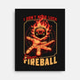 RPG Dice Luck Fireball-None-Stretched-Canvas-Studio Mootant