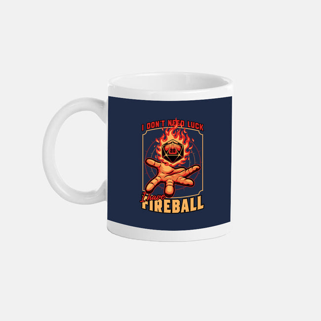 RPG Dice Luck Fireball-None-Mug-Drinkware-Studio Mootant