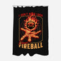 RPG Dice Luck Fireball-None-Polyester-Shower Curtain-Studio Mootant