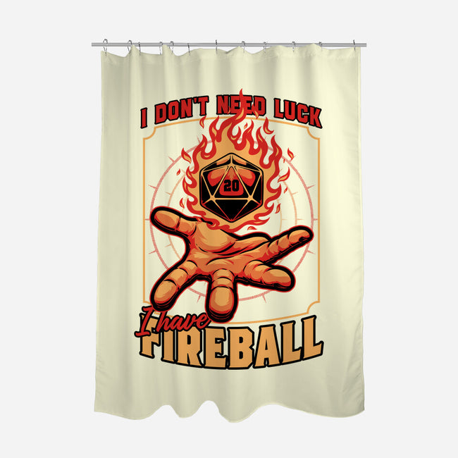 RPG Dice Luck Fireball-None-Polyester-Shower Curtain-Studio Mootant