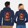 RPG Dice Luck Fireball-Unisex-Zip-Up-Sweatshirt-Studio Mootant