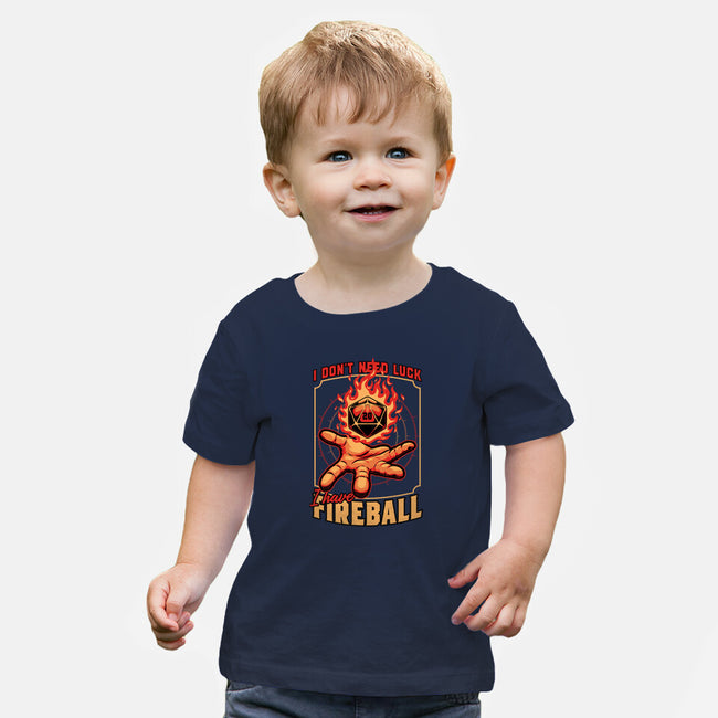 RPG Dice Luck Fireball-Baby-Basic-Tee-Studio Mootant