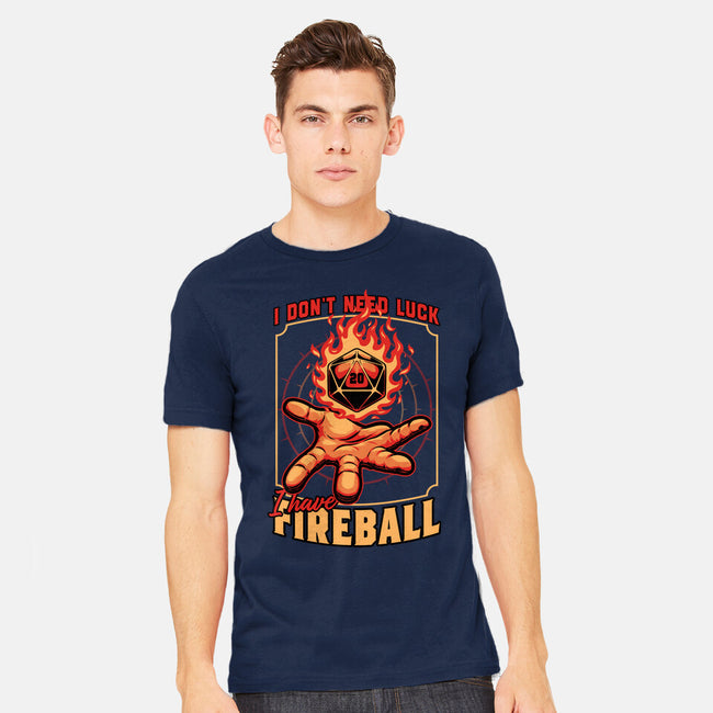 RPG Dice Luck Fireball-Mens-Heavyweight-Tee-Studio Mootant