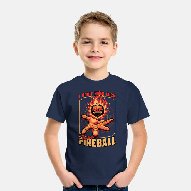 RPG Dice Luck Fireball-Youth-Basic-Tee-Studio Mootant