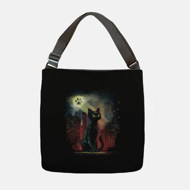 Cat Signal-None-Adjustable Tote-Bag-zascanauta