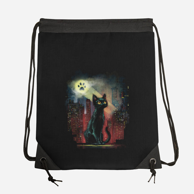 Cat Signal-None-Drawstring-Bag-zascanauta
