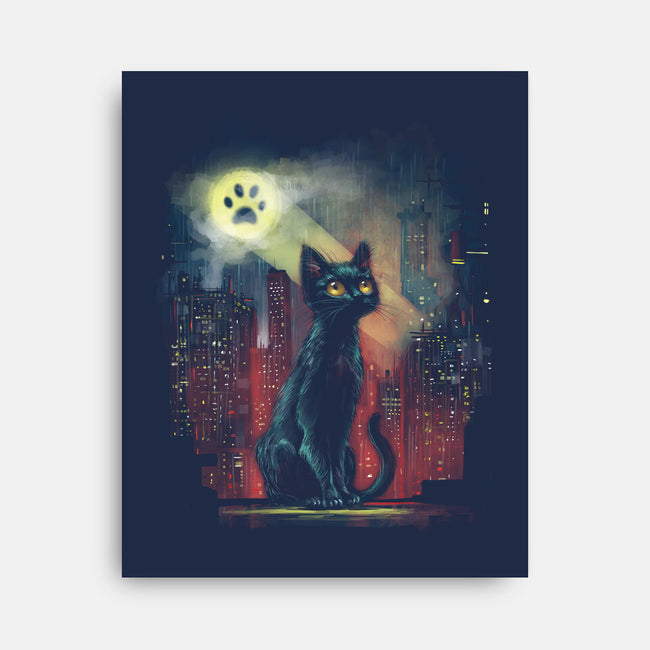 Cat Signal-None-Stretched-Canvas-zascanauta