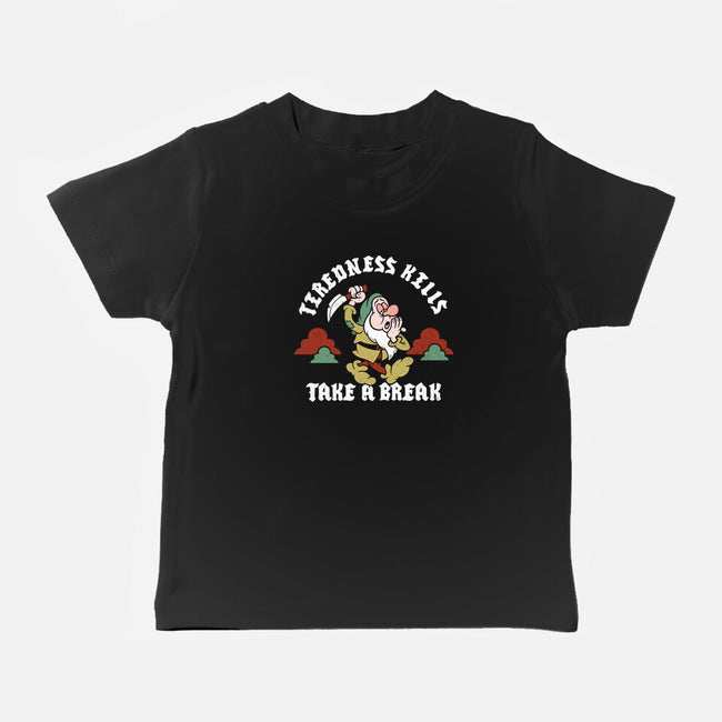 Tiredness Kills PSA-Baby-Basic-Tee-Nemons