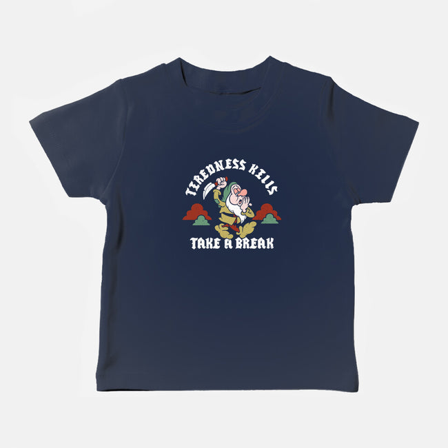 Tiredness Kills PSA-Baby-Basic-Tee-Nemons