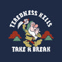 Tiredness Kills PSA-None-Fleece-Blanket-Nemons
