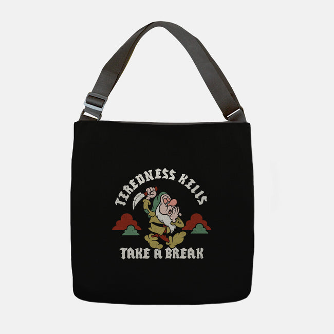 Tiredness Kills PSA-None-Adjustable Tote-Bag-Nemons