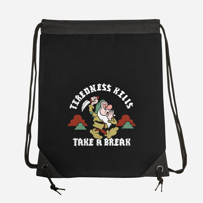 Tiredness Kills PSA-None-Drawstring-Bag-Nemons