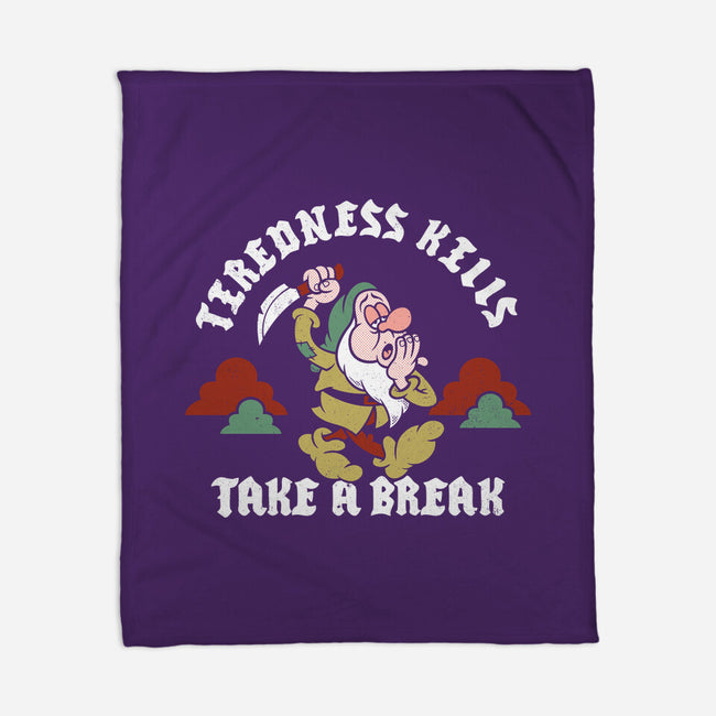 Tiredness Kills PSA-None-Fleece-Blanket-Nemons