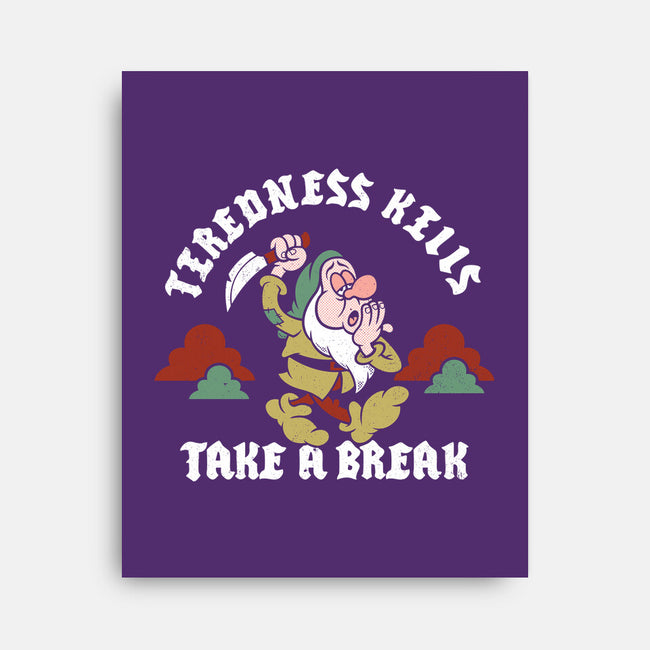 Tiredness Kills PSA-None-Stretched-Canvas-Nemons