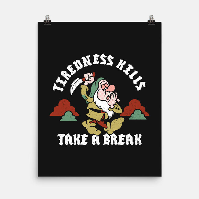 Tiredness Kills PSA-None-Matte-Poster-Nemons