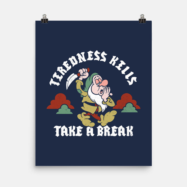 Tiredness Kills PSA-None-Matte-Poster-Nemons