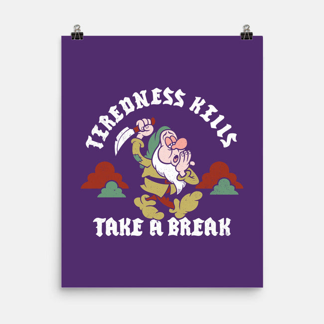 Tiredness Kills PSA-None-Matte-Poster-Nemons