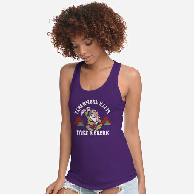 Tiredness Kills PSA-Womens-Racerback-Tank-Nemons