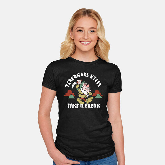 Tiredness Kills PSA-Womens-Fitted-Tee-Nemons