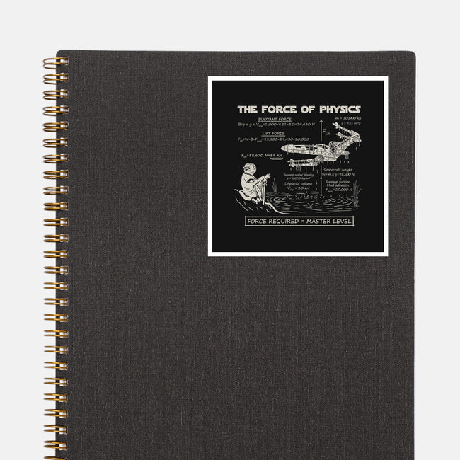 The Force Of Physics-None-Glossy-Sticker-NMdesign