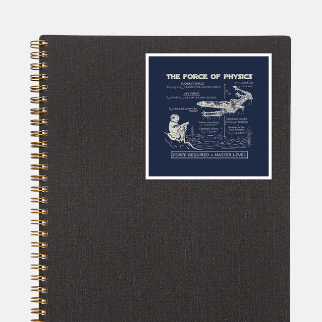 The Force Of Physics-None-Glossy-Sticker-NMdesign