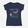 The Force Of Physics-Womens-V-Neck-Tee-NMdesign