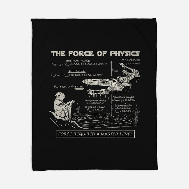 The Force Of Physics-None-Fleece-Blanket-NMdesign