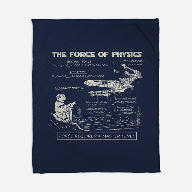 The Force Of Physics-None-Fleece-Blanket-NMdesign