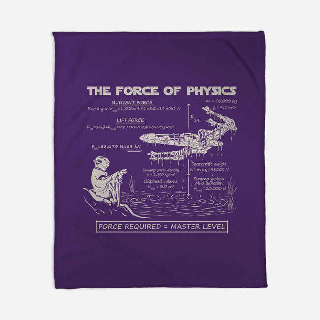 The Force Of Physics-None-Fleece-Blanket-NMdesign