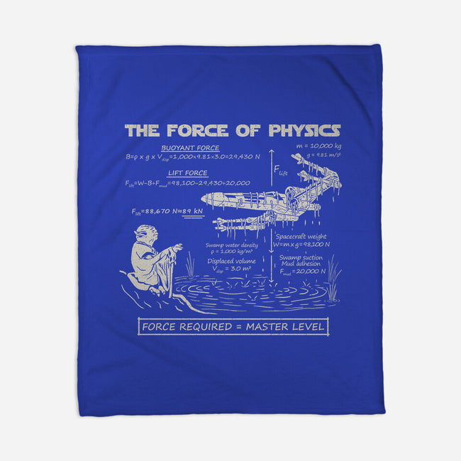 The Force Of Physics-None-Fleece-Blanket-NMdesign