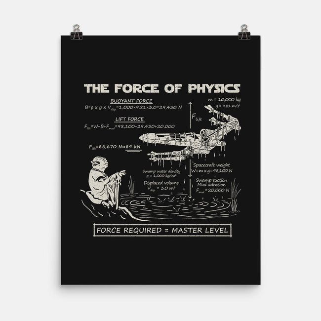 The Force Of Physics-None-Matte-Poster-NMdesign