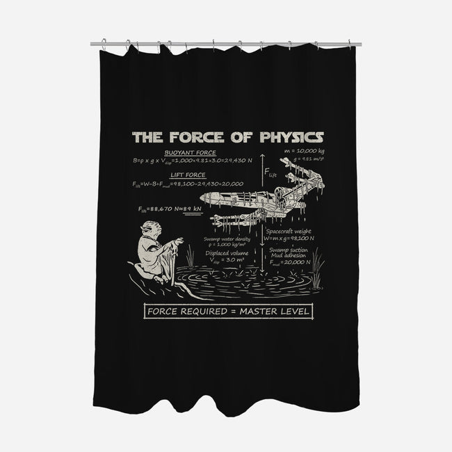 The Force Of Physics-None-Polyester-Shower Curtain-NMdesign