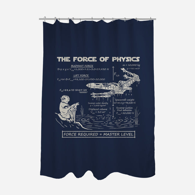 The Force Of Physics-None-Polyester-Shower Curtain-NMdesign