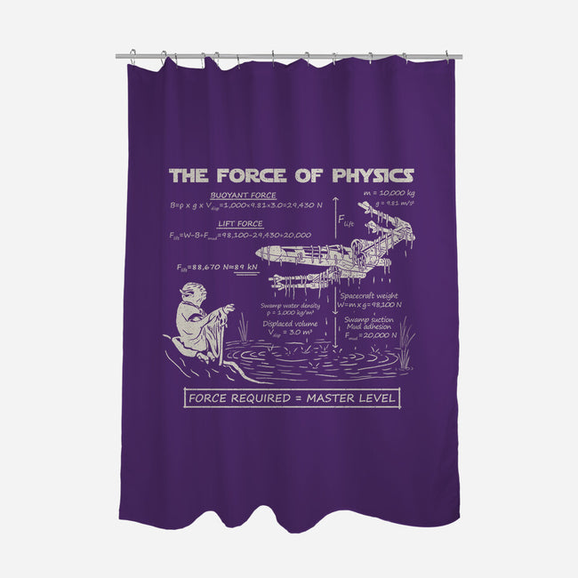 The Force Of Physics-None-Polyester-Shower Curtain-NMdesign