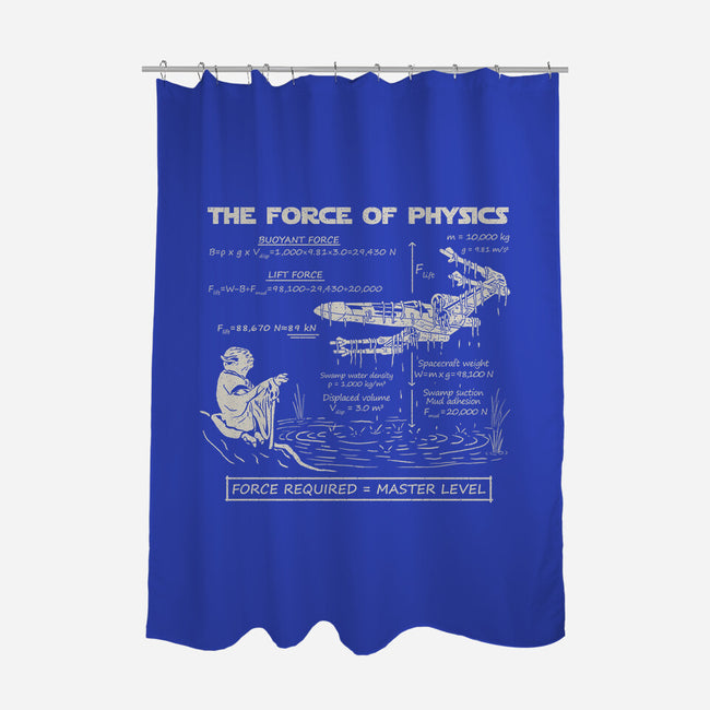 The Force Of Physics-None-Polyester-Shower Curtain-NMdesign