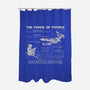 The Force Of Physics-None-Polyester-Shower Curtain-NMdesign
