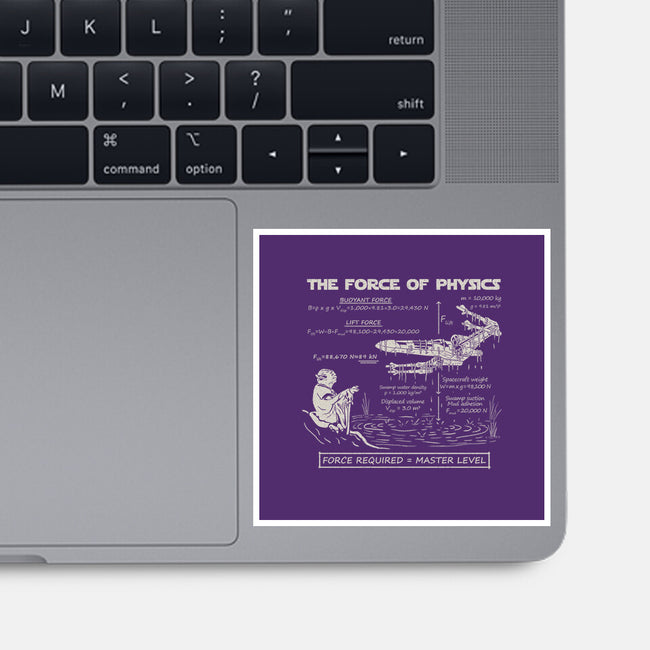 The Force Of Physics-None-Glossy-Sticker-NMdesign