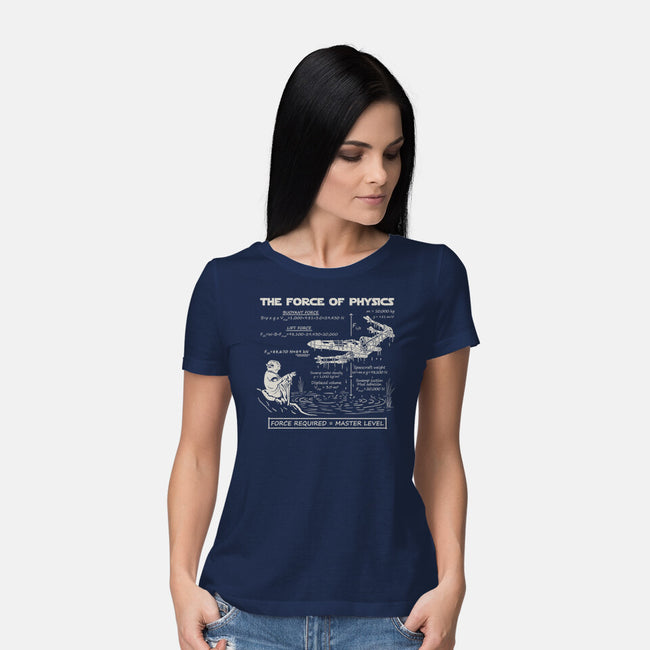 The Force Of Physics-Womens-Basic-Tee-NMdesign