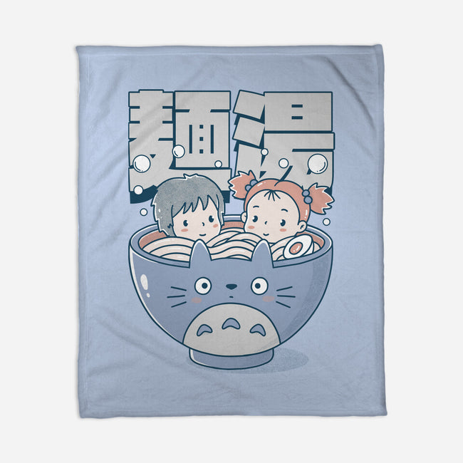 Noodle Bath-None-Fleece-Blanket-GODZILLARGE
