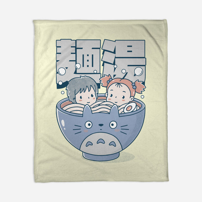 Noodle Bath-None-Fleece-Blanket-GODZILLARGE