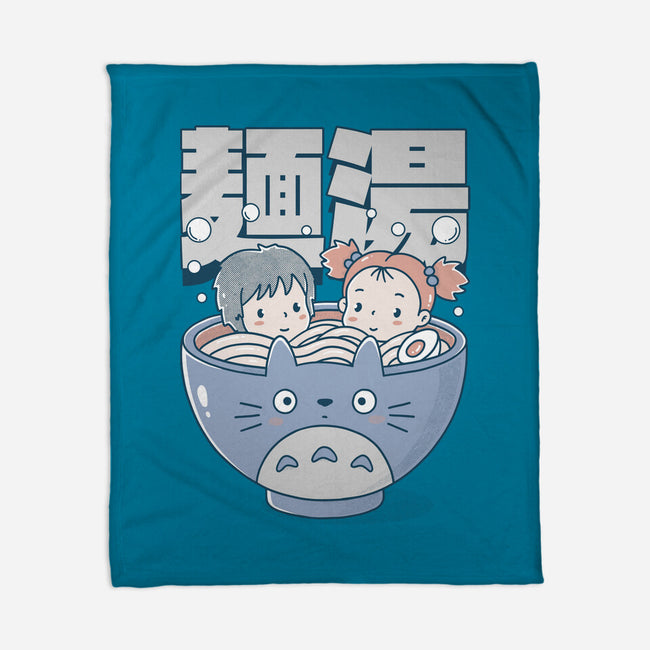 Noodle Bath-None-Fleece-Blanket-GODZILLARGE