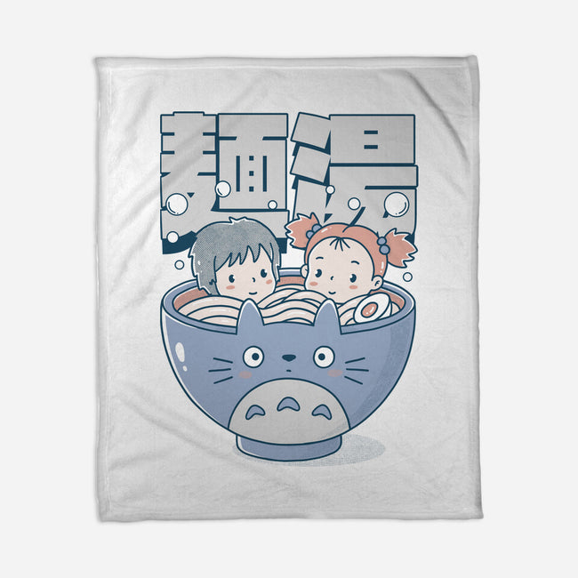Noodle Bath-None-Fleece-Blanket-GODZILLARGE