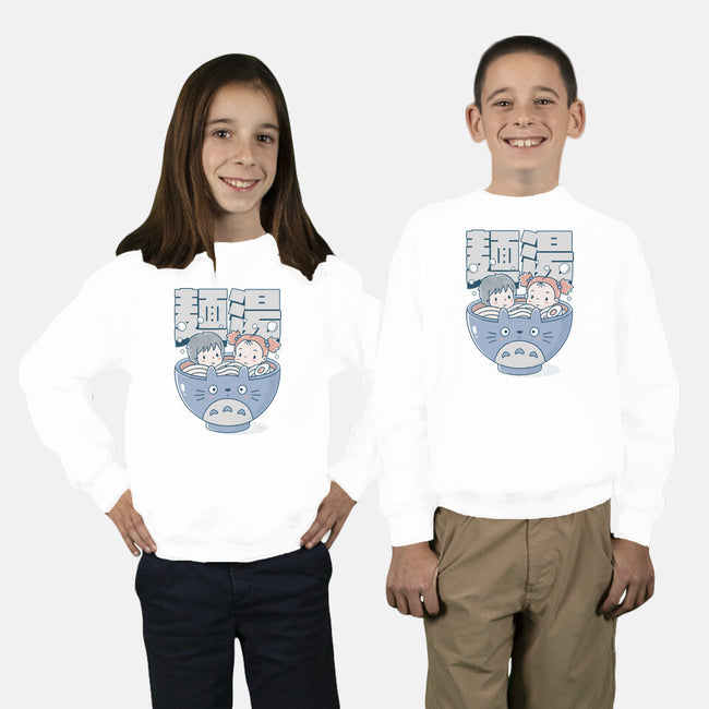 Noodle Bath-Youth-Crew Neck-Sweatshirt-GODZILLARGE