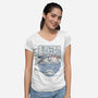 Noodle Bath-Womens-V-Neck-Tee-GODZILLARGE