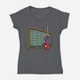 Spider Detention-Womens-V-Neck-Tee-Barbadifuoco