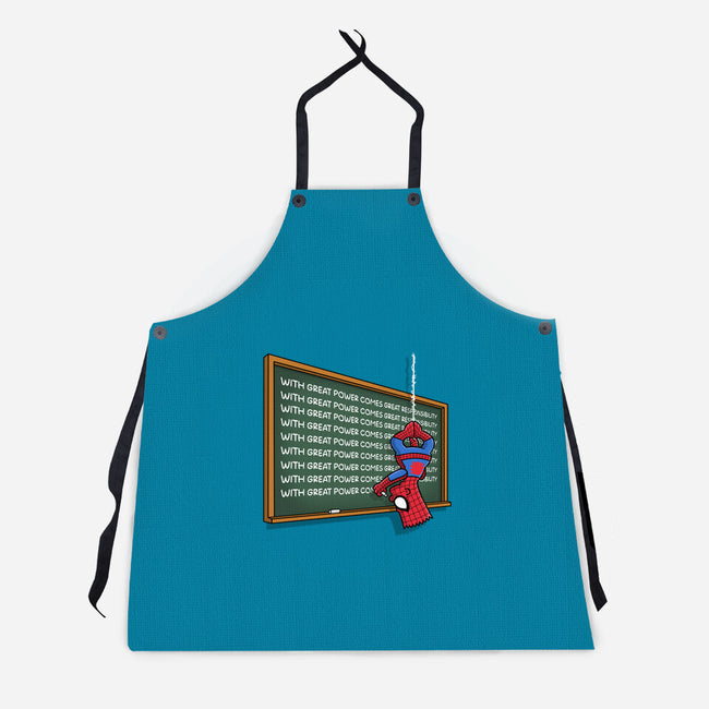 Spider Detention-Unisex-Kitchen-Apron-Barbadifuoco