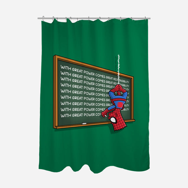 Spider Detention-None-Polyester-Shower Curtain-Barbadifuoco
